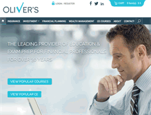Tablet Screenshot of oliverslearning.com